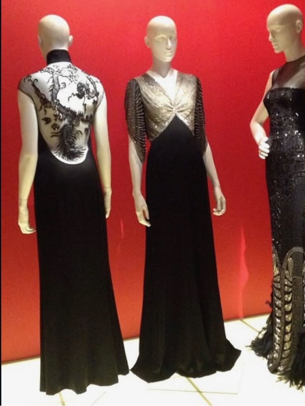 RALPH LAUREN COLLECTION BLACK DRAGON EMBROIDERED CHEONGSAM QIPAO MAXI DRESS SZ 6 - Picture 17 of 17